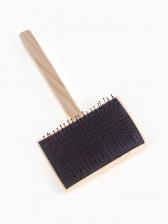 Щетка-пуходёрка деревянная ZOONIK полукруглая, большая с каплей, 85x55 см Щетка-пуходёрка деревянная ZOONIK полукруглая, большая с каплей, 85x55 см
