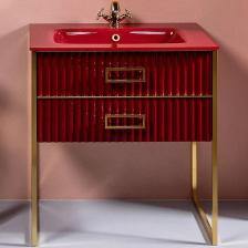 Тумба под раковину Armadi Art Monaco 80 бордо, золото Тумба под раковину Armadi Art Monaco 80 бордо, золото