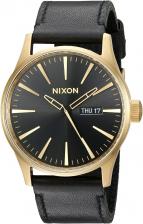 Часы Sentry Leather Nixon, золото/черный Часы Sentry Leather Nixon, золото/черный