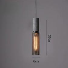 Винтажный подвесной светильник из бетона Винтажный подвесной светильник из бетона