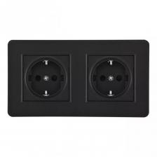 Розетка Arte Milano SET16-2-40-1x2 black Розетка Arte Milano SET16-2-40-1x2 black