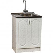 Тумба SANTREK 60х50, карара, 2 дверцы, фасад МДФ 23330 Тумба SANTREK 60х50, карара, 2 дверцы, фасад МДФ 23330