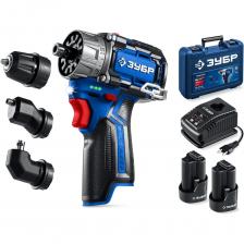 Высокотехнологичный шуруповерт профессионального уровня с передовым BRUSHLESS двигателем. Удобный инструмент с набором сменных патронов, крутящим моментом 45 Нм, компактной конструкцией и отличной эргономикой для сборки мебели, ремонта оборудования, комплектации силовых шкафов и т.д. Комплектация с двумя аккумуляторами позволяет работать практически без остановки. Применяется для сверления отверстий в различных материалах (при установке соответствующих сверл), закручивания/откручивания резьбовых соединений (при установке соответствующих бит),перемешивания ЛКМ (при установке соответствующих насадок). Высокотехнологичный шуруповерт профессионального уровня с передовым BRUSHLESS двигателем. Удобный инструмент с набором сменных патронов, крутящим моментом 45 Нм, компактной конструкцией и отличной эргономикой для сборки мебели, ремонта оборудования, комплектации силовых шкафов и т.д. Комплектация с двумя аккумуляторами позволяет работать практически без остановки. Применяется для сверления отверстий в различных материалах (при установке соответствующих сверл), закручивания/откручивания резьбовых соединений (при установке соответствующих бит),перемешивания ЛКМ (при установке соответствующих насадок).