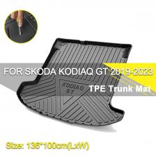 Коврик для багажника автомобиля, водонепроницаемая нескользящая резиновая подкладка для Skoda FABIA KAMIQ KAROQ KODIAQ OCTAVIA RAPID SUPERB YETI Коврик для багажника автомобиля, водонепроницаемая нескользящая резиновая подкладка для Skoda FABIA KAMIQ KAROQ KODIAQ OCTAVIA RAPID SUPERB YETI