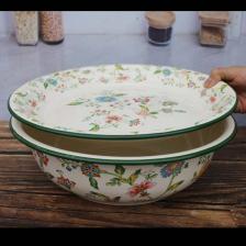 Эмалированная раковина с крышкой винтажного стиля Эмалированная раковина с крышкой винтажного стиля