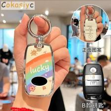 Для Kia Rio Optima Sportage Sorento Soul Ceed Cerato Forte Seltos Picanto 2017 2018 2019, брелок для ключей из ТПУ, автомобильный откидной чехол для ключей Для Kia Rio Optima Sportage Sorento Soul Ceed Cerato Forte Seltos Picanto 2017 2018 2019, брелок для ключей из ТПУ, автомобильный откидной чехол для ключей