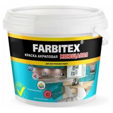 Краска Farbitex акриловая, моющаяся, 1,1 кг, 0,67 л Краска Farbitex акриловая, моющаяся, 1,1 кг, 0,67 л