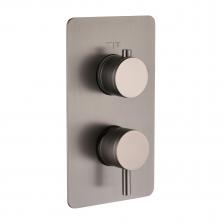 Встраиваемый смеситель для душа и ванны Boheme Cell 135-2-GM С ВНУТРЕННЕЙ ЧАСТЬЮ, gun metal Встраиваемый смеситель для душа и ванны Boheme Cell 135-2-GM С ВНУТРЕННЕЙ ЧАСТЬЮ, gun metal