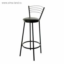 Табурет барный «Клик Мебель. Высокий» со спинкой, искусственная кожа, цвет чёрный Табурет барный «Клик Мебель. Высокий» со спинкой, искусственная кожа, цвет чёрный