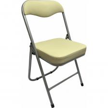 Практичный и удобный складной стул предназначен для оснащения офисов, поликлиник, мест ожидания, учебных заведений, дома и дачи. Прочная рама и износостойкая обивочная ткань обеспечат долговечность эксплуатации. В сложенном виде не занимает много места.Обивка стула – кожзам, обладающий высокими эксплуатационными характеристиками.Мягкая спинка обеспечивает спине комфортную опору даже во время длительного сидения.Складная конструкция экономит место при транспортировке и хранении.Прочная металлическая рама и металлическое основание сиденья обеспечивают надежность конструкции.Ножки оснащены пластиковыми заглушками для защиты напольного покрытия.Максимальная нагрузка – 100 кг. Практичный и удобный складной стул предназначен для оснащения офисов, поликлиник, мест ожидания, учебных заведений, дома и дачи. Прочная рама и износостойкая обивочная ткань обеспечат долговечность эксплуатации. В сложенном виде не занимает много места.Обивка стула – кожзам, обладающий высокими эксплуатационными характеристиками.Мягкая спинка обеспечивает спине комфортную опору даже во время длительного сидения.Складная конструкция экономит место при транспортировке и хранении.Прочная металлическая рама и металлическое основание сиденья обеспечивают надежность конструкции.Ножки оснащены пластиковыми заглушками для защиты напольного покрытия.Максимальная нагрузка – 100 кг.