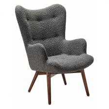 Кресло Хайбэк темно-серый/т.орех R-Home арт.4101060121h_Grey_т.орех Кресло Хайбэк темно-серый/т.орех R-Home арт.4101060121h_Grey_т.орех