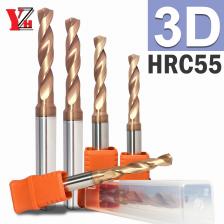 YZH 3D HRC55 Твердосплавное спиральное сверло D1-D20 с внешним охлаждением, твердая вольфрамовая сталь с ЧПУ для твердого металлического сплава, нержавеющий инструмент YZH 3D HRC55 Твердосплавное спиральное сверло D1-D20 с внешним охлаждением, твердая вольфрамовая сталь с ЧПУ для твердого металлического сплава, нержавеющий инструмент