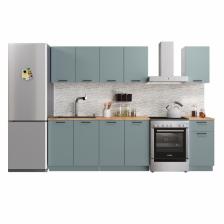 Кухонный гарнитур прямой Simple, без столешницы, 2000 мм, цвет пыльный зелёный Кухонный гарнитур прямой Simple, без столешницы, 2000 мм, цвет пыльный зелёный