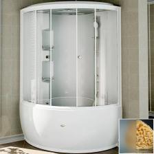 Душевой бокс Radomir Лаура 128х128 белый стекло матовое Душевой бокс Radomir Лаура 128х128 белый стекло матовое