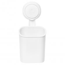 Стакан для ванной Master House Нодрил с держателем пластик белый (75966) Стакан для ванной Master House Нодрил с держателем пластик белый (75966)