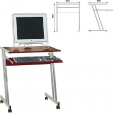 Компактный и мобильный компьютерный стол в стиле "Лофт" на металлокаркасе с колесными опорами. Хорошо сочетается в интерьере как с металлической, так и корпусной мебелью.Прочный металлический каркас выполнен из металлических труб сечением 20х20 мм и 40х25 мм. Компактный и мобильный компьютерный стол в стиле "Лофт" на металлокаркасе с колесными опорами. Хорошо сочетается в интерьере как с металлической, так и корпусной мебелью.Прочный металлический каркас выполнен из металлических труб сечением 20х20 мм и 40х25 мм.