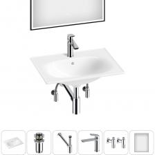 Комплексное предложение по специальной цене, включающее все необходимое для обустройства санузла / ванной комнаты, где каждый элемент усовершенствован для достижения абсолютной гигиены и надежности монтажа, максимального удобства использования. КЕРАМИЧЕСКАЯ РАКОВИНА Керамическое изделие обладает ровной поверхностью, от которой, ощущается приятное тепло и уют. Благодаря своему мерцающему блеску, раковина производит особенно благородное впечатление и подчеркивает высокое качество оснащения ванной комнаты. Вследствие обжига керамики при температуре 1250° С образуется плотная трехслойная фарфоровая структура, которая придает прочность и обеспечивает белизну как внутренней, так и внешней поверхности умывальника. Антибактериальное грязеотталкивающее покрытие керамики Lavinia Boho препятствует образованию налета и размножению патогенных бактерий. Для регулярной уборки раковины достаточно использования теплой воды и мягкой салфетки. Конструкция чаши умывальника и расположение смесителя позволяют максимально избежать брызг воды при использовании изделия. Сливное отверстие раковины и точно выверенный угол уклона, обеспечивают слив до 30 литров воды в минуту, что позволяет использовать умывальник без ограничений мощности потока и опасения перелива воды. ДОННЫЙ КЛАПАН CLICK-CLACK Донный клапан из высококачественной латуни отличается прочностью и долговечностью, устойчив к коррозии, процессам окисления и повреждениям. Внутренние стенки изделия имеют фирменное защитное покрытие Protect’IN, препятствующее скоплению грязи и оседанию водопроводных примесей и солей, что облегчает уход и снижает вероятность образования засоров. В быту наличие клапана не только сдержит проникновение неприятных запахов из канализации, но и превратит обычную раковину в многофункциональный атрибут: от своеобразной емкости для стирки вещей, мытья игрушек до уходовых ванночек. Заглушка клапана служит барьером от попадания мелких предметов в сливное отверстие раковины, а удобная разборная конструкция позволяет прочищать механизм от возможных загрязнений за считанные минуты. МЕТАЛЛИЧЕСКИЙ СИФОН Выполненный из латуни сифон Drainage System обладает высокой устойчивостью к перепадам температур и давления, не накапливает статическое электричество и не притягивает пыль. Сплав не содержит вредных для здоровья веществ и не окисляется со временем. Декоративное покрытие устойчиво к выцветанию и воздействию коррозии, а места наибольшего износа дополнительно защищены от истирания. Внутренние стенки с защитным покрытием Protect’IN не подвержены скоплению грязи, оседанию водопроводных примесей и солей, что сводит к минимуму образование засоров. Интуитивно понятный монтаж позволяет осуществить сборку и подключение сифона самостоятельно. Наличие регулировки длины патрубка способствует беспроблемной установке при нестандартном расположении коммуникаций и необходимости адаптировать конструкцию под тип и габариты умывальника. Высокая пропускная способность обеспечивает оптимальный отток воды и комфорт водных процедур. Функция гидрозатвора препятствует проникновению неприятных запахов из канализации. ЛАТУННЫЙ СМЕСИТЕЛЬ ДЛЯ РАКОВИНЫ Надежный смеситель ICON! for life от Wellsee – функциональное решение для умывальной зоны. Для включения или выключения воды достаточно легкого прикосновения к эргономичной ручке. Высокую точность управления напором и температурой воды обеспечивает испанский керамический картридж GLIDEmove. Регулируемый аэратор Neoperl с технологией AIRflow? позволяет скорректировать направление потока, уменьшает разбрызгивание и приглушает шум воды. Литой корпус из сантехнической латуни высокой плотности выдерживает перепады давления и отлично противостоит гидроударам. Покрытие смесителя устойчиво к выцветанию и воздействию коррозии, а места наибольшего износа защищены от истирания и известкового налета. Прочные гибкие шланги из каучука в металлической оплетке и качественная опрессовка INNOpex обеспечивают наивысшую надежность соединений и устойчивость к перепадам давления в системе, тем самым предотвращая возможные протечки. УГЛОВЫЕ ВЕНТИЛИ ДЛЯ ПОДКЛЮЧЕНИЯ СМЕСИТЕЛЯ (2 Комплексное предложение по специальной цене, включающее все необходимое для обустройства санузла / ванной комнаты, где каждый элемент усовершенствован для достижения абсолютной гигиены и надежности монтажа, максимального удобства использования. КЕРАМИЧЕСКАЯ РАКОВИНА Керамическое изделие обладает ровной поверхностью, от которой, ощущается приятное тепло и уют. Благодаря своему мерцающему блеску, раковина производит особенно благородное впечатление и подчеркивает высокое качество оснащения ванной комнаты. Вследствие обжига керамики при температуре 1250° С образуется плотная трехслойная фарфоровая структура, которая придает прочность и обеспечивает белизну как внутренней, так и внешней поверхности умывальника. Антибактериальное грязеотталкивающее покрытие керамики Lavinia Boho препятствует образованию налета и размножению патогенных бактерий. Для регулярной уборки раковины достаточно использования теплой воды и мягкой салфетки. Конструкция чаши умывальника и расположение смесителя позволяют максимально избежать брызг воды при использовании изделия. Сливное отверстие раковины и точно выверенный угол уклона, обеспечивают слив до 30 литров воды в минуту, что позволяет использовать умывальник без ограничений мощности потока и опасения перелива воды. ДОННЫЙ КЛАПАН CLICK-CLACK Донный клапан из высококачественной латуни отличается прочностью и долговечностью, устойчив к коррозии, процессам окисления и повреждениям. Внутренние стенки изделия имеют фирменное защитное покрытие Protect’IN, препятствующее скоплению грязи и оседанию водопроводных примесей и солей, что облегчает уход и снижает вероятность образования засоров. В быту наличие клапана не только сдержит проникновение неприятных запахов из канализации, но и превратит обычную раковину в многофункциональный атрибут: от своеобразной емкости для стирки вещей, мытья игрушек до уходовых ванночек. Заглушка клапана служит барьером от попадания мелких предметов в сливное отверстие раковины, а удобная разборная конструкция позволяет прочищать механизм от возможных загрязнений за считанные минуты. МЕТАЛЛИЧЕСКИЙ СИФОН Выполненный из латуни сифон Drainage System обладает высокой устойчивостью к перепадам температур и давления, не накапливает статическое электричество и не притягивает пыль. Сплав не содержит вредных для здоровья веществ и не окисляется со временем. Декоративное покрытие устойчиво к выцветанию и воздействию коррозии, а места наибольшего износа дополнительно защищены от истирания. Внутренние стенки с защитным покрытием Protect’IN не подвержены скоплению грязи, оседанию водопроводных примесей и солей, что сводит к минимуму образование засоров. Интуитивно понятный монтаж позволяет осуществить сборку и подключение сифона самостоятельно. Наличие регулировки длины патрубка способствует беспроблемной установке при нестандартном расположении коммуникаций и необходимости адаптировать конструкцию под тип и габариты умывальника. Высокая пропускная способность обеспечивает оптимальный отток воды и комфорт водных процедур. Функция гидрозатвора препятствует проникновению неприятных запахов из канализации. ЛАТУННЫЙ СМЕСИТЕЛЬ ДЛЯ РАКОВИНЫ Надежный смеситель ICON! for life от Wellsee – функциональное решение для умывальной зоны. Для включения или выключения воды достаточно легкого прикосновения к эргономичной ручке. Высокую точность управления напором и температурой воды обеспечивает испанский керамический картридж GLIDEmove. Регулируемый аэратор Neoperl с технологией AIRflow? позволяет скорректировать направление потока, уменьшает разбрызгивание и приглушает шум воды. Литой корпус из сантехнической латуни высокой плотности выдерживает перепады давления и отлично противостоит гидроударам. Покрытие смесителя устойчиво к выцветанию и воздействию коррозии, а места наибольшего износа защищены от истирания и известкового налета. Прочные гибкие шланги из каучука в металлической оплетке и качественная опрессовка INNOpex обеспечивают наивысшую надежность соединений и устойчивость к перепадам давления в системе, тем самым предотвращая возможные протечки. УГЛОВЫЕ ВЕНТИЛИ ДЛЯ ПОДКЛЮЧЕНИЯ СМЕСИТЕЛЯ (2