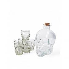 Набор GLASSERIE SKULL 7 предметов (штоф 800мл + стопки 6шт 50мл) Набор GLASSERIE SKULL 7 предметов (штоф 800мл + стопки 6шт 50мл)