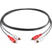 PROCAST cable 2RCA/2RCA.2 – профессиональный соединительный стереофонический (2-х канальный), небалансный кабель с 2RCA на 2RCA разъемами для коммутации звукового оборудования, межблочных соединений, подключения источников сигнала. Длина кабеля 2 метра. Цвет черный. RCA разъемы пластиковые, литые. Пара на каждой стороне кабеля имеет красный и белый маркеры для соблюдения полярности при подключении. В PROCAST Cable 2RCA/2RCA.2 используется качественный сигнальный кабель – центральная жила каждого из двух каналов состоит из 10 проводников диаметром 0,12 mm, экран – оплетка из 30 проводников диаметром 0,12 mm. Используется только чистая бескислородная 99,97% медь. Высокое качество кабеля позволяет использовать его в профессиональных инсталляциях и домашних Hi-Fi / Hi-End звуковых системах любого уровня. PROCAST cable 2RCA/2RCA.2 – профессиональный соединительный стереофонический (2-х канальный), небалансный кабель с 2RCA на 2RCA разъемами для коммутации звукового оборудования, межблочных соединений, подключения источников сигнала. Длина кабеля 2 метра. Цвет черный. RCA разъемы пластиковые, литые. Пара на каждой стороне кабеля имеет красный и белый маркеры для соблюдения полярности при подключении. В PROCAST Cable 2RCA/2RCA.2 используется качественный сигнальный кабель – центральная жила каждого из двух каналов состоит из 10 проводников диаметром 0,12 mm, экран – оплетка из 30 проводников диаметром 0,12 mm. Используется только чистая бескислородная 99,97% медь. Высокое качество кабеля позволяет использовать его в профессиональных инсталляциях и домашних Hi-Fi / Hi-End звуковых системах любого уровня.