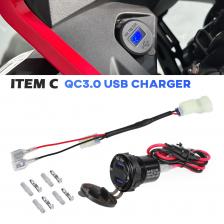 Для HONDA NX500 NX400 CB500X CB400X Мотоцикл QC3.0 USB-зарядное устройство 12 В Разъем питания Разъем Двойная USB-розетка Кабель NX 500 Для HONDA NX500 NX400 CB500X CB400X Мотоцикл QC3.0 USB-зарядное устройство 12 В Разъем питания Разъем Двойная USB-розетка Кабель NX 500