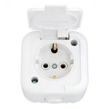 розетка 1 пост BYLECTRICA 16А IP44 с/з белый розетка 1 пост BYLECTRICA 16А IP44 с/з белый