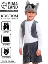 Карнавальный костюм «Волчонок», плюш-лайт, 3-5 лет, рост 92-116 см Карнавальный костюм «Волчонок», плюш-лайт, 3-5 лет, рост 92-116 см