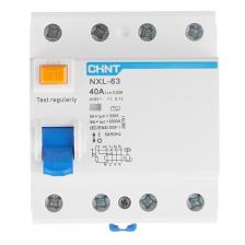 УЗО Chint NXL-63 40А 3P+N тип AC 30 мА 6 кА компактное (280791) УЗО Chint NXL-63 40А 3P+N тип AC 30 мА 6 кА компактное (280791)