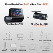 70mai Dash Cam A410 Front 1440P Rear 1080P Car DVR Upgraded Ver. of 70mai A400 Car Recorder 24H Parking Mode Support Max 256GB 70mai Dash Cam A410 Front 1440P Rear 1080P Car DVR Upgraded Ver. of 70mai A400 Car Recorder 24H Parking Mode Support Max 256GB