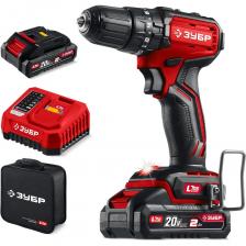 ЗУБР 20 В, 45 Н·м, 2 АКБ LMS (2 А·ч), бесщеточная ударная дрель-шуруповерт, сумка ДБУ-45-22 - инструмент из единой аккумуляторной системы LMS для 500+ инструментов.Обеспечивает как точное заворачивание маленьких саморезов, так и уверенное закручивание крупного крепежа до 8мм. Компактный размер и современный дизайн делают ее удобной для работы. Комплектация с аккумулятором позволяет начать работу сразу после покупки.Применяется для сверления отверстий в различных материалах (при установке соответствующих сверл), закручивания/откручивания резьбовых соединений (при установке соответствующих бит), перемешивания ЛКМ (при установке соответствующих насадок). ЗУБР 20 В, 45 Н·м, 2 АКБ LMS (2 А·ч), бесщеточная ударная дрель-шуруповерт, сумка ДБУ-45-22 - инструмент из единой аккумуляторной системы LMS для 500+ инструментов.Обеспечивает как точное заворачивание маленьких саморезов, так и уверенное закручивание крупного крепежа до 8мм. Компактный размер и современный дизайн делают ее удобной для работы. Комплектация с аккумулятором позволяет начать работу сразу после покупки.Применяется для сверления отверстий в различных материалах (при установке соответствующих сверл), закручивания/откручивания резьбовых соединений (при установке соответствующих бит), перемешивания ЛКМ (при установке соответствующих насадок).