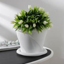 Горшок для цветов с поддоном «Флориана», 2.8 л, d=20 см, h=18.2 см, белый Горшок для цветов с поддоном «Флориана», 2.8 л, d=20 см, h=18.2 см, белый