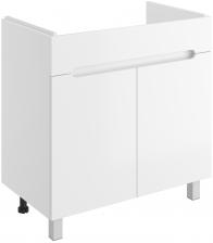 Тумба под раковину без столешницы DIWO Коломна 80 напольная, глянцевая белая Тумба под раковину без столешницы DIWO Коломна 80 напольная, глянцевая белая