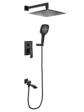 Душевая система Hansberge CUBITO H6077BL Черный матовый Душевая система Hansberge CUBITO H6077BL Черный матовый