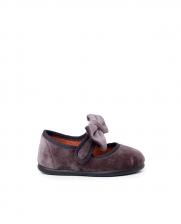 Туфли Мэри Джейн для девочки на застежке-липучке Pisamonas, серый Туфли Мэри Джейн для девочки на застежке-липучке Pisamonas, серый