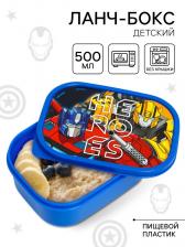 Ланч-бокс детский прямоугольный 500 мл, Heroes, Трансформеры Ланч-бокс детский прямоугольный 500 мл, Heroes, Трансформеры