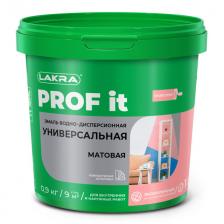 эмаль акриловая ЛАКРА Prof it универсальная матовая белая 0,9кг, арт.0008117 эмаль акриловая ЛАКРА Prof it универсальная матовая белая 0,9кг, арт.0008117