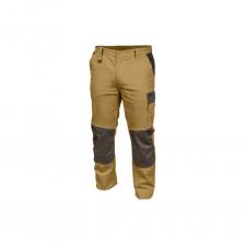 Рабочие штаны HOEGERT TECHNIK EDGAR бежевые, размер 2XL HT5K276-1-2XL Рабочие штаны HOEGERT TECHNIK EDGAR бежевые, размер 2XL HT5K276-1-2XL