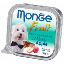 Корм для собак Monge Fruit, ягненок, с яблоком 2 шт. х 100 г (для мелких пород) Корм для собак Monge Fruit, ягненок, с яблоком 2 шт. х 100 г (для мелких пород)