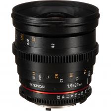 Объектив Rokinon 20mm T1.9 Cine DS для Nikon F Объектив Rokinon 20mm T1.9 Cine DS для Nikon F