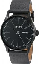 Часы Sentry Leather Nixon, цвет All Black Часы Sentry Leather Nixon, цвет All Black