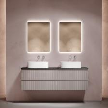 Мебель для ванной комнаты Sancos Snob T 160 doha soft, столешница черный мрамор TT160A1, раковина CN6052 Мебель для ванной комнаты Sancos Snob T 160 doha soft, столешница черный мрамор TT160A1, раковина CN6052