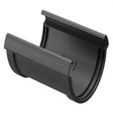 Соединение желоба Docke Lux пластиковое d140 мм графитовый серый RAL 7024 Соединение желоба Docke Lux пластиковое d140 мм графитовый серый RAL 7024