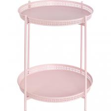 Столик Glasar сервировочный розовый 49х49х54 см Столик Glasar сервировочный розовый 49х49х54 см