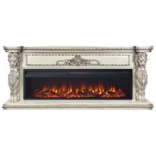 Каминокомплект Royal Flame Windsor 60 Слоновая кость с темной патиной с очагом Vision 60 LOG LED Каминокомплект Royal Flame Windsor 60 Слоновая кость с темной патиной с очагом Vision 60 LOG LED