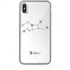 Прозрачный силиконовый чехол с кристаллами Lux для iPhone XS Max Знак зодиака Дева Virgo для Айфон 10С Макс Прозрачный силиконовый чехол с кристаллами Lux для iPhone XS Max Знак зодиака Дева Virgo для Айфон 10С Макс