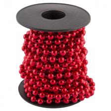 бусы Клубок 5м красный пластик бусы Клубок 5м красный пластик