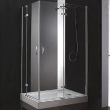 Душевой уголок Cezares Bergamo 100х90 хром стекло прозрачное Душевой уголок Cezares Bergamo 100х90 хром стекло прозрачное