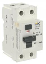 IEK ARMAT Выключатель дифференциального тока R10N 2P 40А 100мА тип AC, AR-R10N-2-040C100 1 шт IEK ARMAT Выключатель дифференциального тока R10N 2P 40А 100мА тип AC, AR-R10N-2-040C100 1 шт