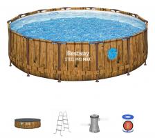 Каркасный бассейн 427х107см, фильтр-насос, лестница, тент Bestway Splashview Pool 561JM Каркасный бассейн 427х107см, фильтр-насос, лестница, тент Bestway Splashview Pool 561JM