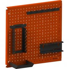 Металлическая перфопанель ООО Металекс Metalex 500x500 оранжевая с комплектом аксессуаров PROA5050 Металлическая перфопанель ООО Металекс Metalex 500x500 оранжевая с комплектом аксессуаров PROA5050
