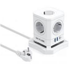 Сетевой фильтр SKYLINE USP-730 White PD3.0 S00003676 Сетевой фильтр SKYLINE USP-730 White PD3.0 S00003676